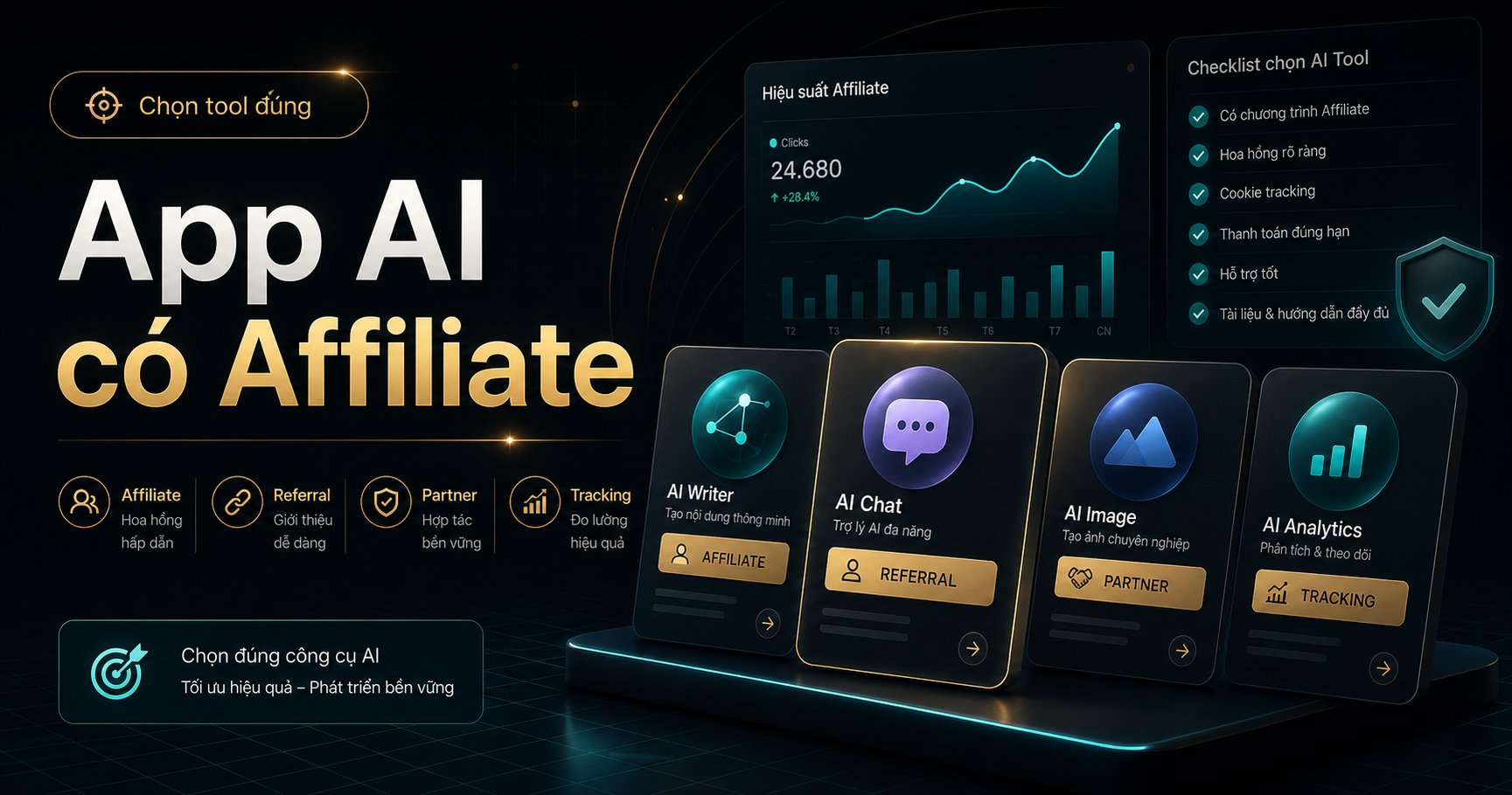 Các App AI Có Chương Trình Affiliate: Cách Chọn Tool