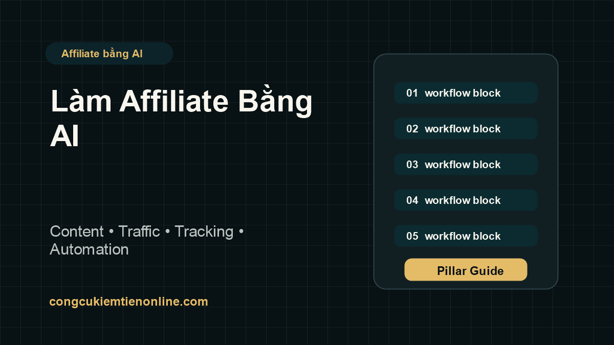Làm Affiliate Bằng AI: Lộ Trình Xây Content, Traffic Và Automation