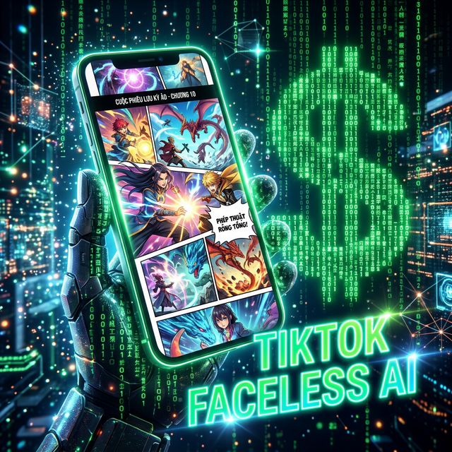 Xây Kênh TikTok Faceless Chủ Đề Truyện Tranh Bằng AI: Công Thức Triệu View Dẫn Traffic