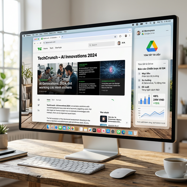 Thanh trình duyệt Sidebar Gemini Chrome