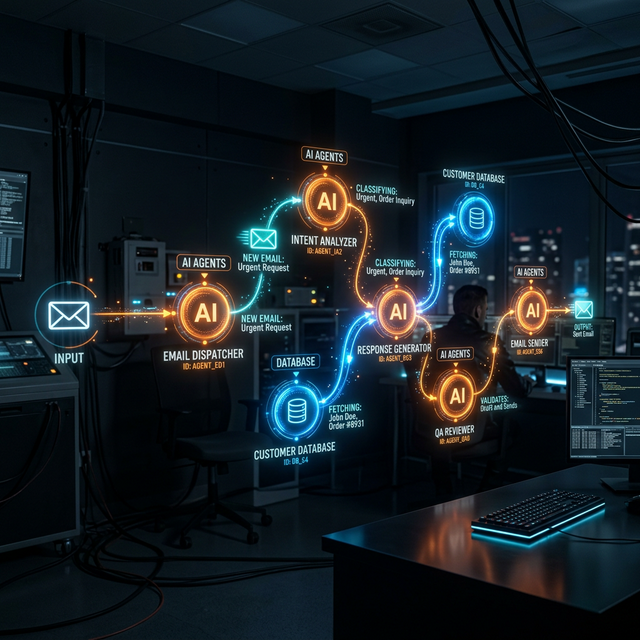 Quy trình Automation của Hệ Thống Đa Tác Nhân (Multi-Agent System)