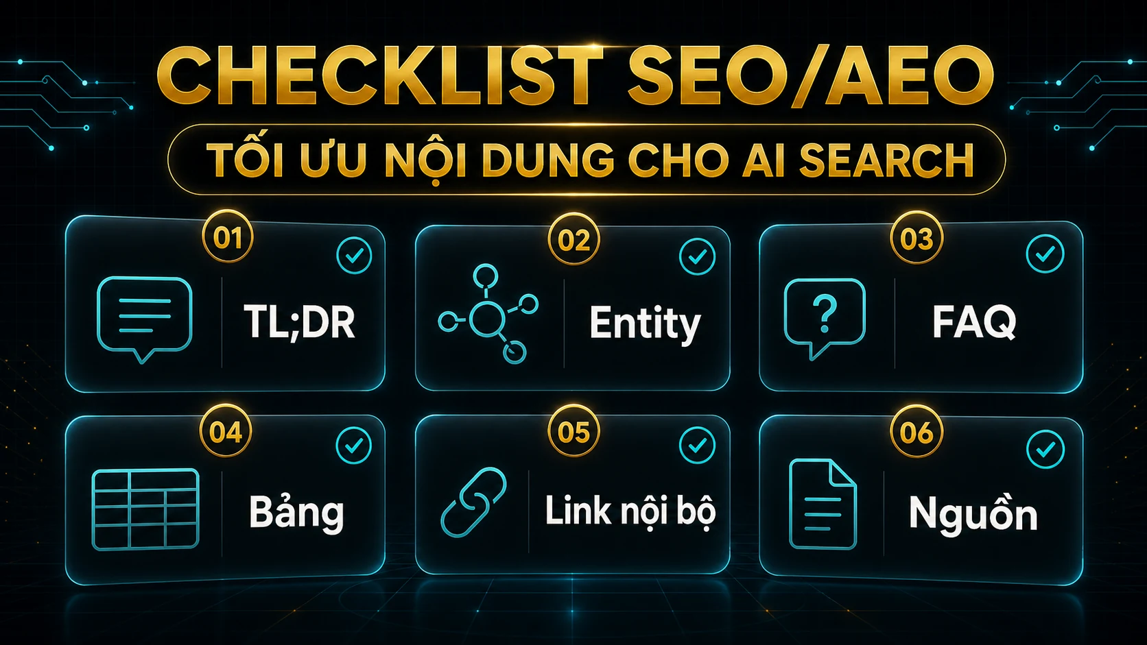Checklist tối ưu AI Search