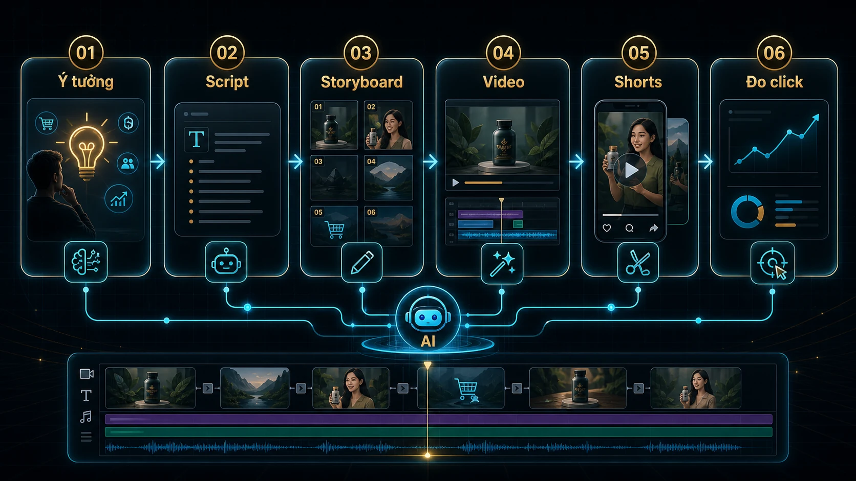 Workflow video affiliate bằng Gemini Omni