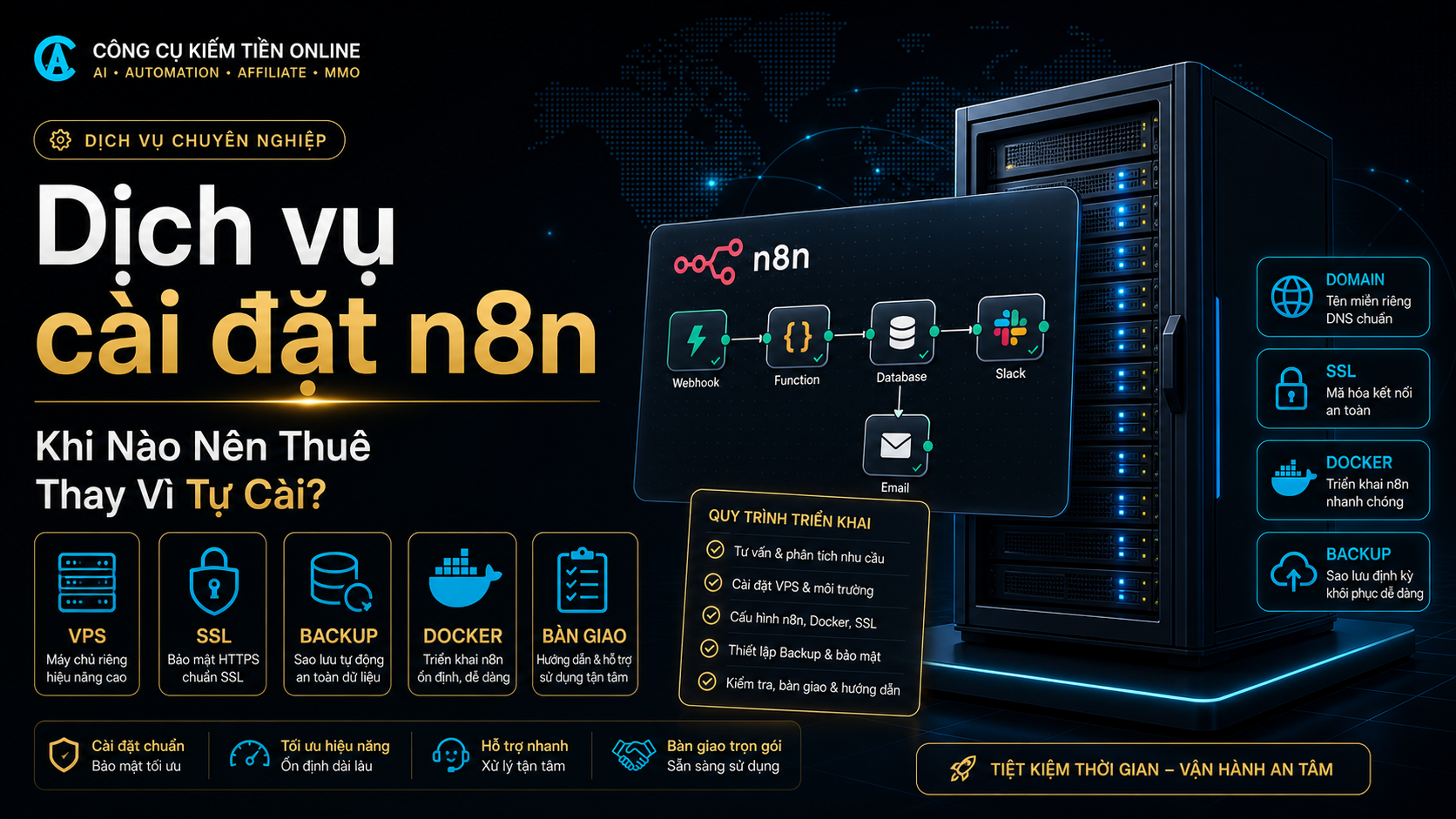 Dịch Vụ Cài Đặt n8n: Khi Nào Nên Thuê Thay Vì Tự Cài?